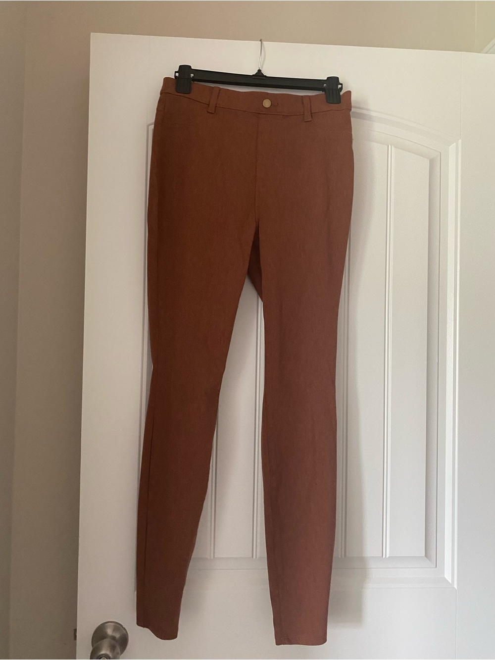 Time and Tru Men's Rust Brown Slim Chinos